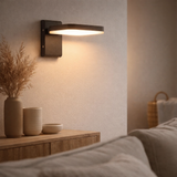 Lampe murale externe LED Clair, en métal et en plastique en anthracite, avec LED intégrée en situation