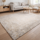 Tapis Eco - Central Yellow - Tapis beige, gris et jaune en situation