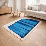 Tapis Eco - Diva Bleu - Tapis bleu en situation