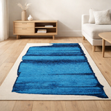 Tapis Eco - Diva Bleu - Tapis bleu en situation