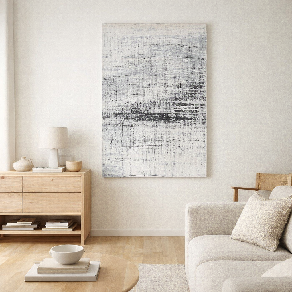 Tapis Eco - Metro Noir & Blanc - Tapis noir et blanc en situation