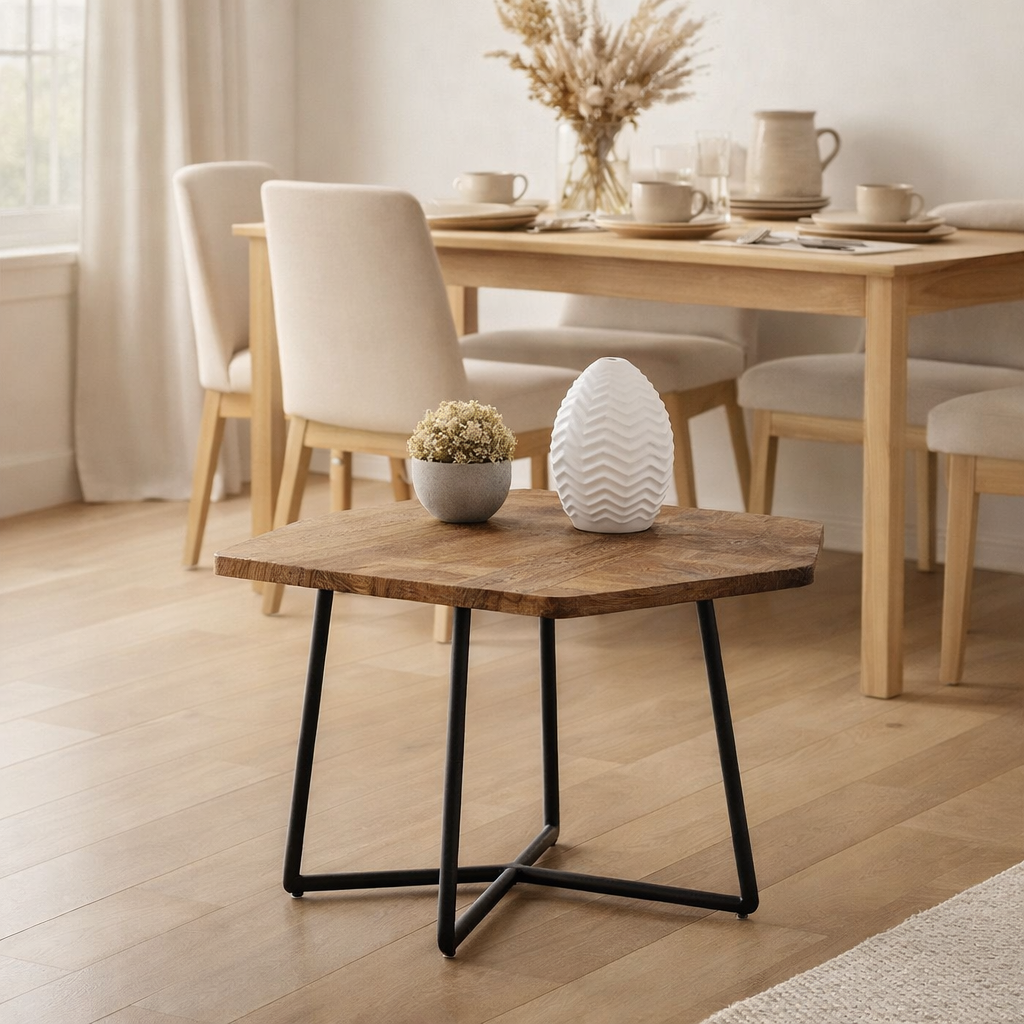 Table d'appoint 56 x 48 cm table basse table de salon durable en situation