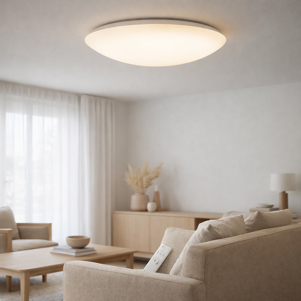 Plafond LED Adelaide Ø: 78 cm en situation