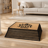 Lot de 10 tapis de noix de coco 60 x 40 cm motif paillasson paillasson paillasson tapis anti-poussière porte d'entrée en situation