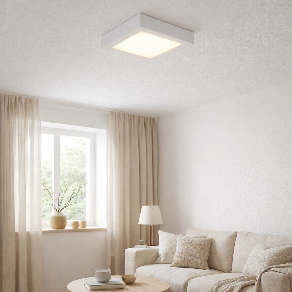 Plafonnier LED Simplex s: 22,5 cm en situation