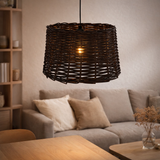 Lampe pendentielle Korb D: 38 cm panier en situation