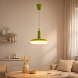 Lampe à pentence UFO LED Green suspension de lampe en plastique avec une prise E27 comprenant la lampe en situation