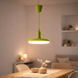 Lampe à pentence UFO LED Green suspension de lampe en plastique avec une prise E27 comprenant la lampe en situation