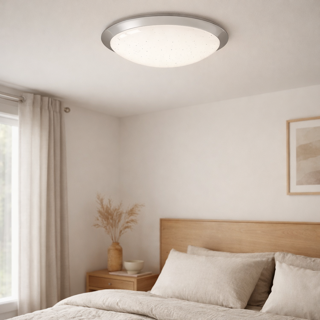 Plafonnier LED Palma d:30cm en situation