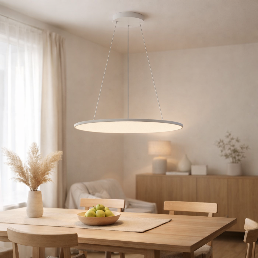 «Discus» pendentif LED en situation