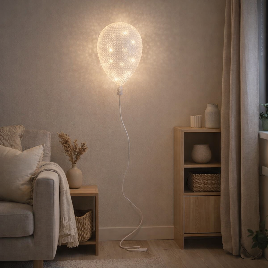 Plastic décoratif LED en blanc, avec LED intégré en situation