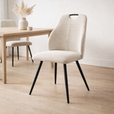 Adele Chair tissu rétro Bliss% 2303 Natural en situation