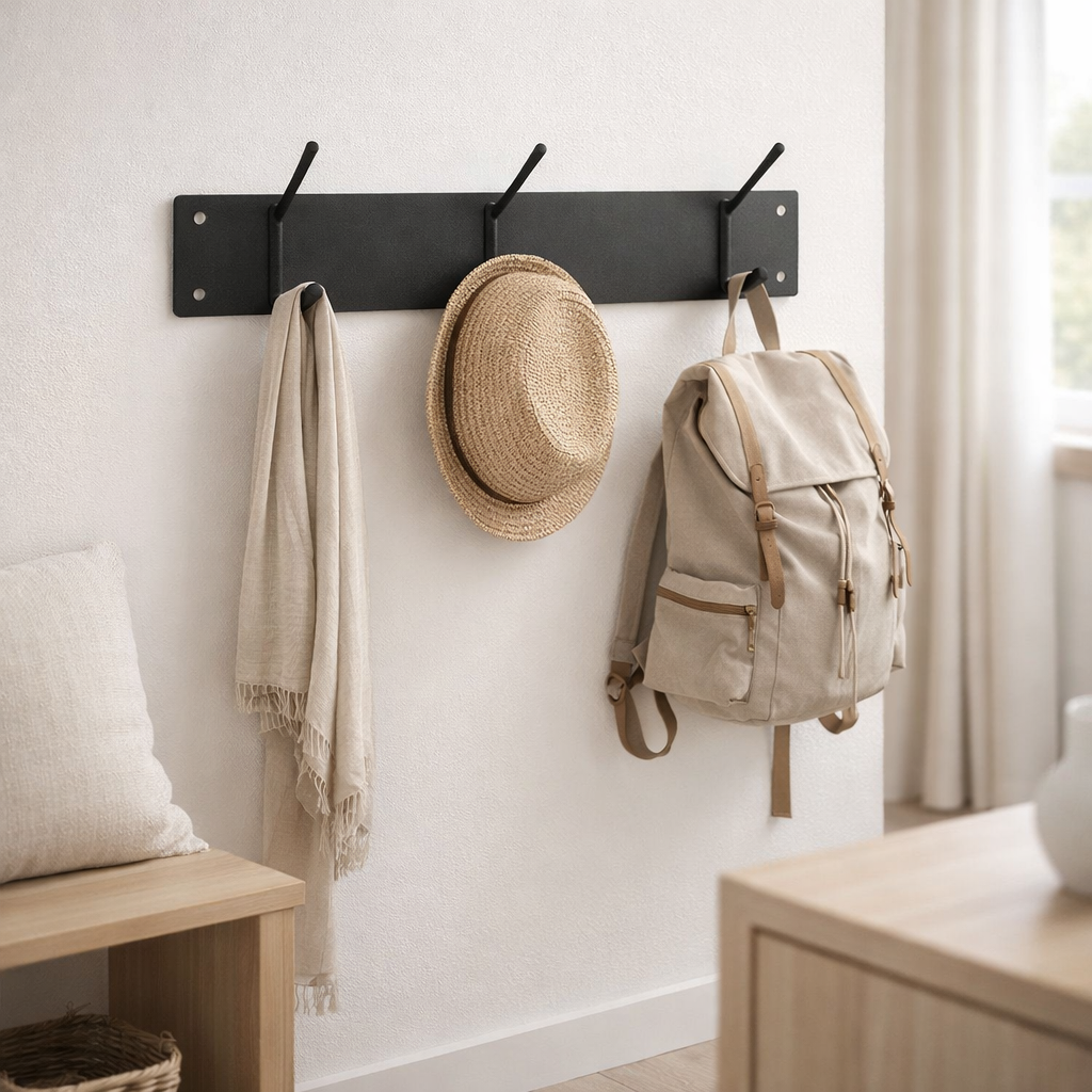 Gorillz Mystique Three - Industriel - Porte-manteau mural - Porte-manteau mural - Noir en situation