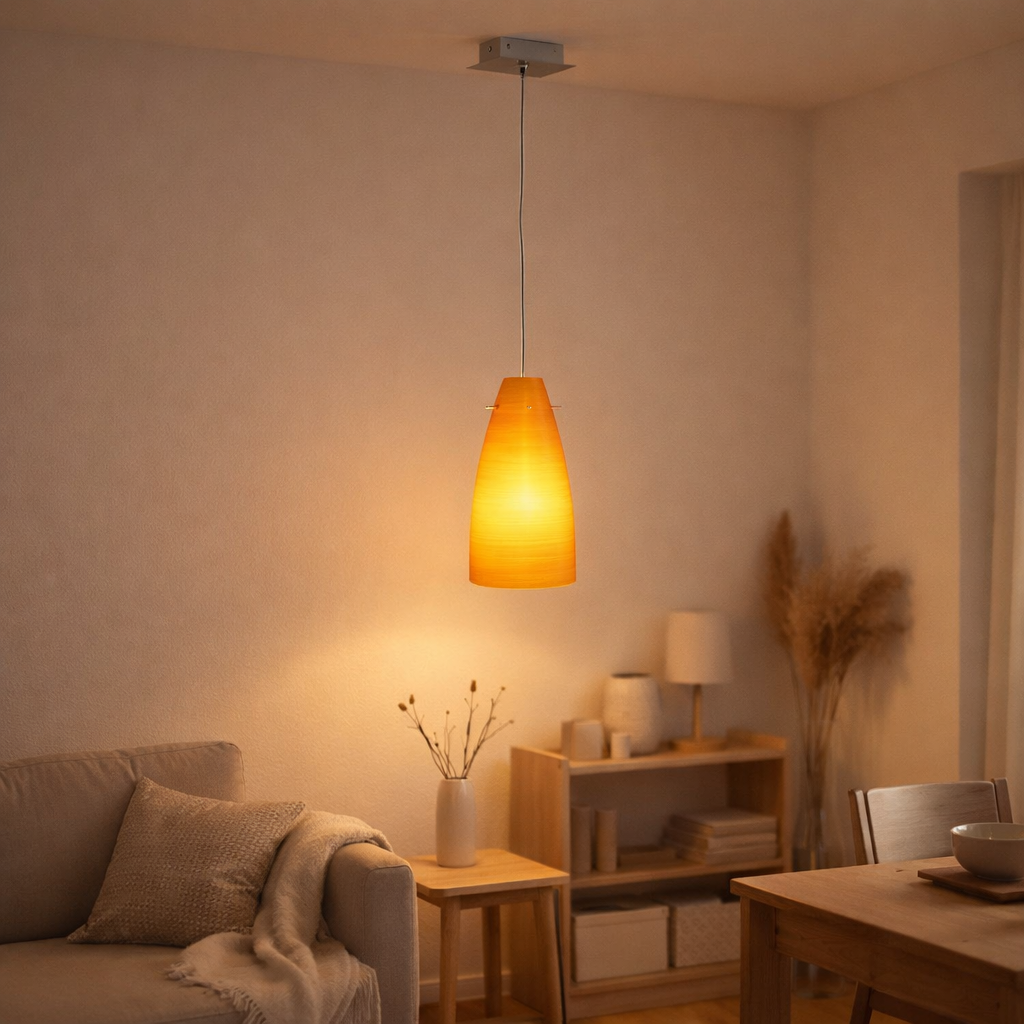 Lampe en verre (768302 + 085498) en situation