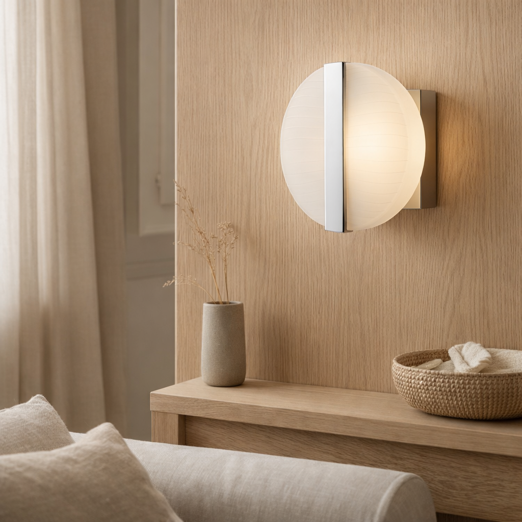 Applique murale LED Denver d:16cm en situation