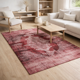 Tapis Eco - Margaux - Tapis rouge en situation