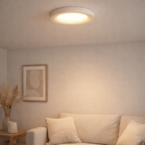 LED Plafond LAMP Point Ø 15cm, LED fermement intégrée avec 10 watts, lumière blanche neutre, dimmable en utilisant un gradateur de phase / section en situation