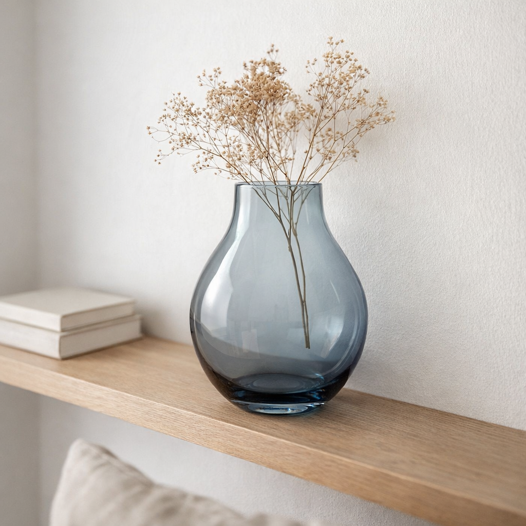 vase en verre en forme de bulbe : ENVIE26SI en situation