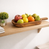 Decoration de pelle en bois Bol de pelle à la pelle 45x20 cm ACACIA massive en situation