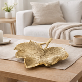 Boîte maître de feuilles décorative BOLL DE 18 PARTES BOLS ENFAGE ALIMINUM GOR OU SIGNE LAGE Shelt en situation