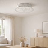 Plafonnier LED Chur effet cristal en situation