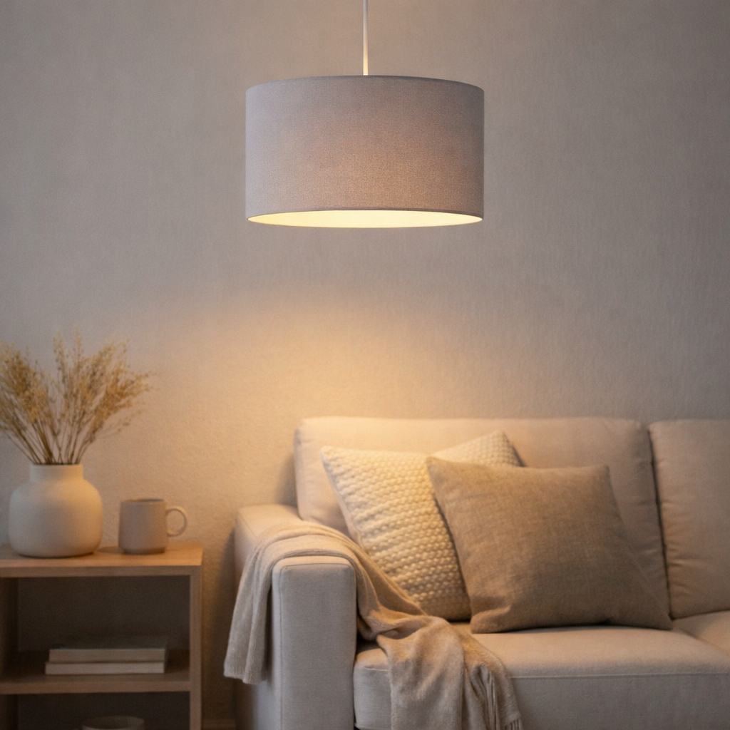 Pendulum à lampe à lampe Causia D: 30 cm Gray en situation