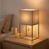 Lampe de table avec abat-jour textile Alfa en situation
