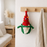 Crochet Santa Clause Green en situation