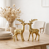 Décoration Figure Cerf Ve 8x 2 pièces Table Décoration Animal Figure Silver O. Décoration de Noël en métal en or en situation