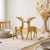 Décoration Figure Cerf Ve 8x 2 pièces Table Décoration Animal Figure Silver O. Décoration de Noël en métal en or en situation