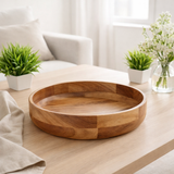 Bol en bois décoratif coquille de fruits bol bois Ø30 cm la loi alimentaire acacia massive en situation