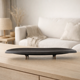 NouveauAssiette longue haut de gamme en céramique moderne East+West, OTA50 en situation