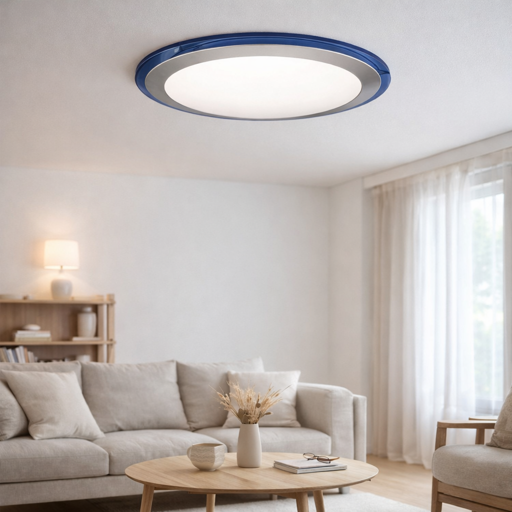 Plafonnier LED Lutos d:33cm en situation