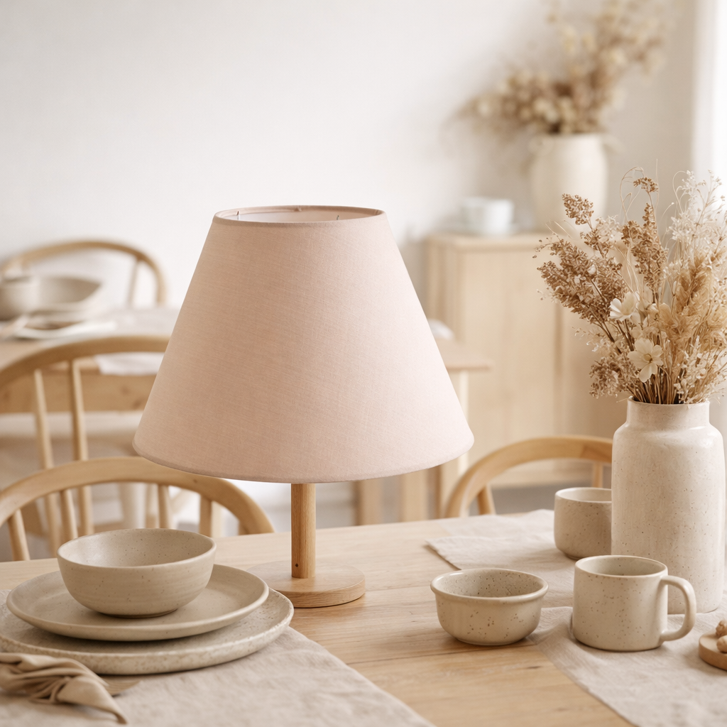 Abat-jour pour les lumières de table aras en situation