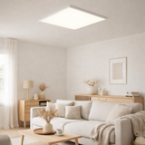 Panneau d'insert LED 62x62x1cm avec CRI 95 Cristian en situation