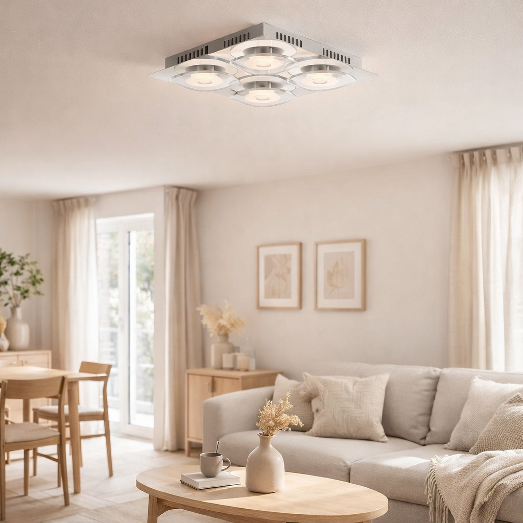 Applique et plafonnier LED Lucca en situation