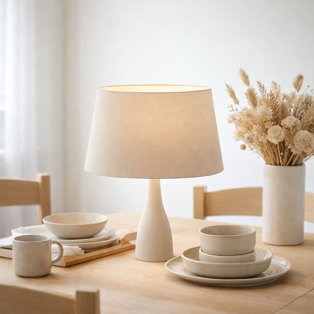 Abat-jour pour les lumières de table aras en situation