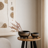 Nouveau grand bol moderne en céramique glob East + West, OTA10BB en situation