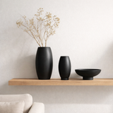 Vase moderne innovant, micro-ciment, Top Design, RUD22BK en situation