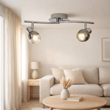 2 appliques et plafonniers LED Boccia en situation