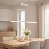 LED Pendant Light Beam total 18 W, 100 cm de long, avec des LED fermement construites, dimmables, réglables à température de couleur, pour la salle à manger et le bureau en situation