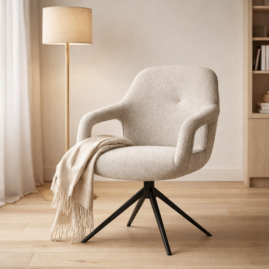 Déplacer le tissu de fauteuil SAHARA Glacier Ash - Fonction de relaxation - Cadre noir en situation