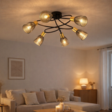 6 -Seater Spot Plafond Lampe Lindita hors Illuminant en situation