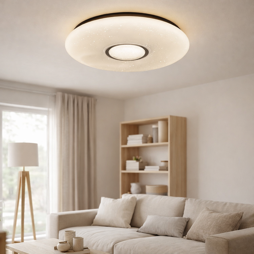Plafonnier LED D. 50cm environ Picton en situation