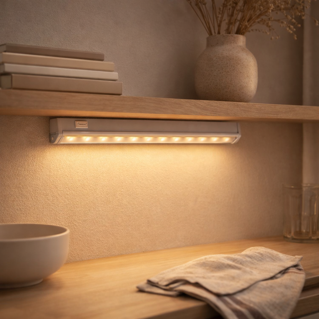 Lampe de sous-structure LED L: 30,5 cm Elias en situation