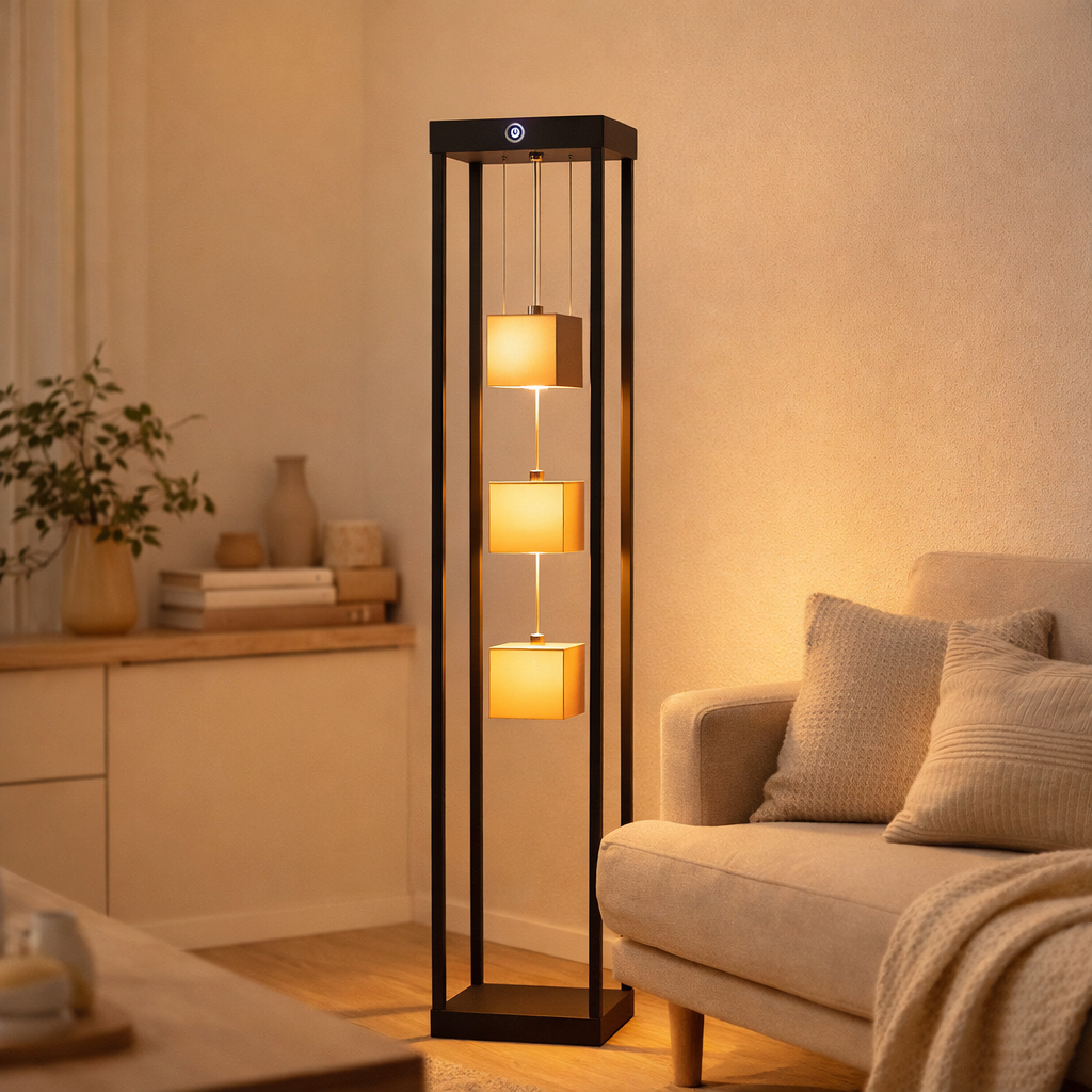 Lampadaire LED h: 140cm Tripoli en situation