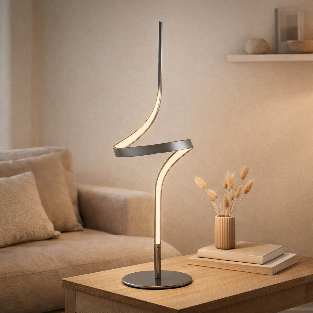 Lampe à poser LED Loop Line en situation
