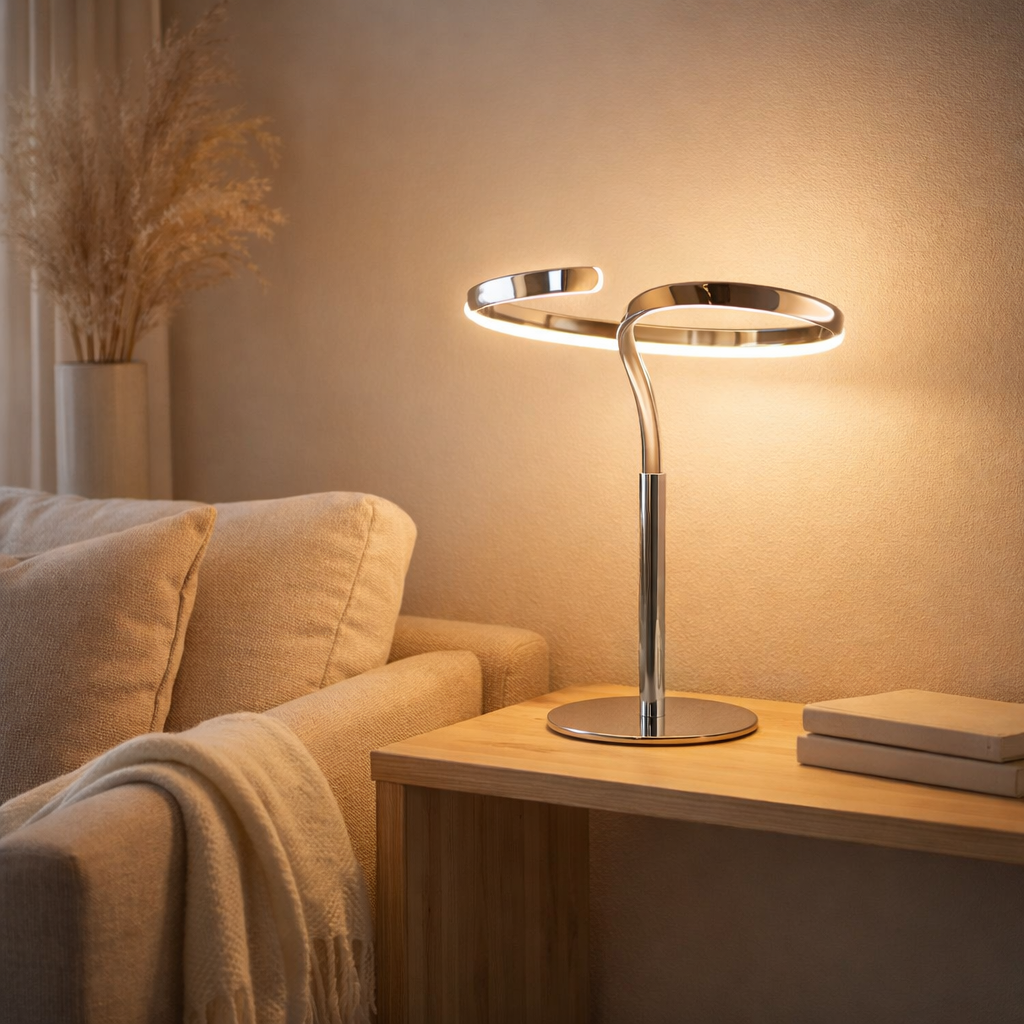 Lampe à poser LED Loop Line h:38cm en situation