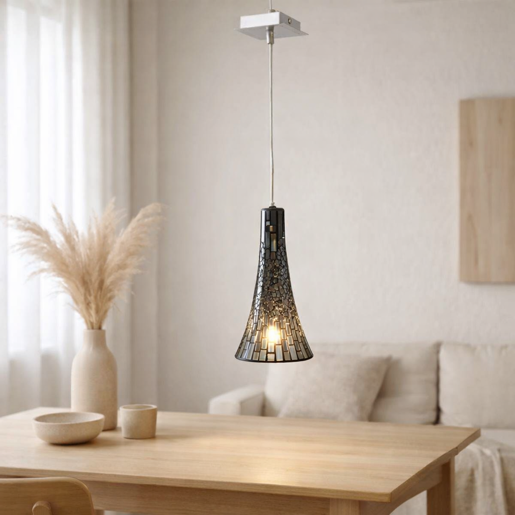 Pendant en verre individuel en situation