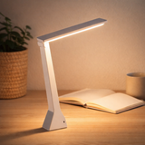 LED CORDESS NAVIL LEIL ULF Gris, en métal et en plastique en gris et blanc, avec des LED fermement intégrées, 26 cm de haut, une couleur claire réglable en 3 étapes en situation